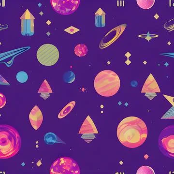 Galaxy space draw random background, nebula light sky, abstract element pat.. Stock Illustration