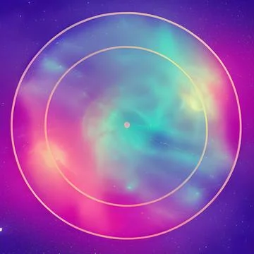 Galaxy space draw random background, nebula light sky, abstract element pat.. Stock Illustration
