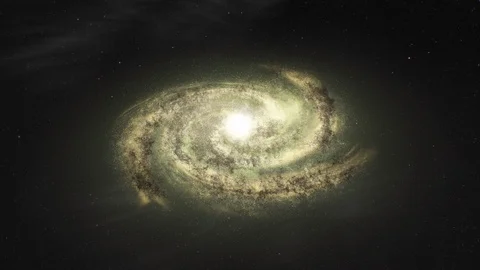 Galaxy in the space Stock Footage 100038786