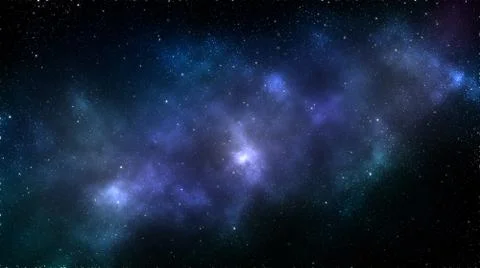 Galaxy space nebula background Stock Illustration