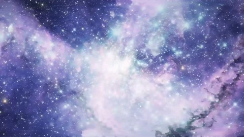 Galaxy Space Nebula Star Motion Background Stock Footage 164575357