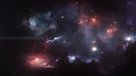 Galaxy Space Nebula Star Motion Background Stock Footage 164575570