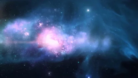 Galaxy Space Nebula Star Motion Background Stock Footage 164575622