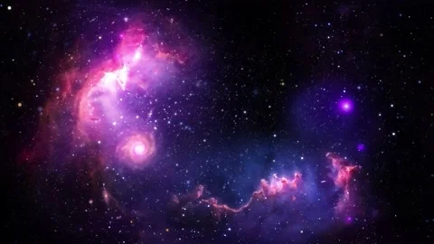 Galaxy Space Nebula Star Motion Background Stock Footage 165219119