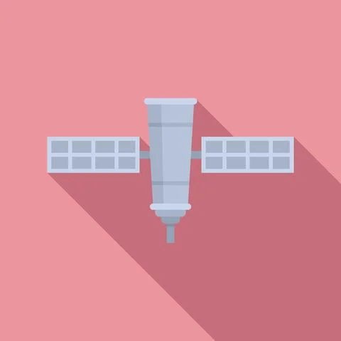 Galaxy space ship icon flat vector. Rocket spaceship Stock Illustration