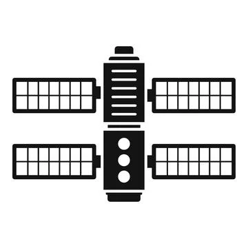 Galaxy space ship icon simple . Rocket spaceship Stock Illustration