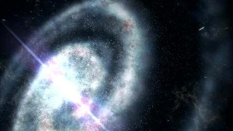 Galaxy space star zoom in Stock Illustration