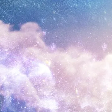 Galaxy in space textured background Stock Illustration