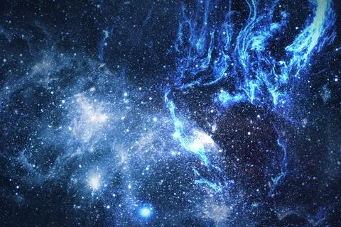 Galaxy in space textured background 库存插图