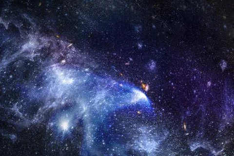 Galaxy in space textured background Stock Photos