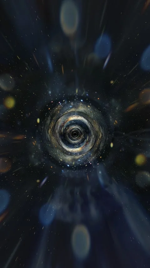 Galaxy Space Tunnel Loop Stockbeeldmateriaal 289331160