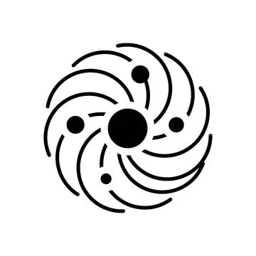 Galaxy, Space Universe Icon Vector Template EPS10 File Stock Illustration