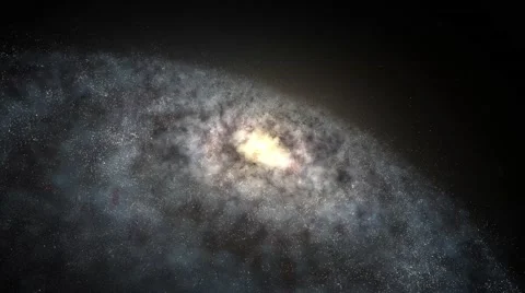 Galaxy Spin with Zoom Out Stock Footage 61104650