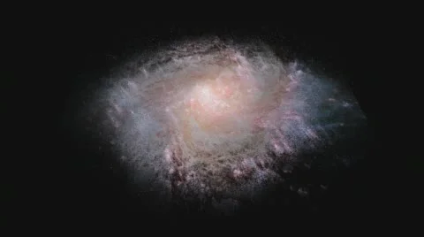 Galaxy Spinning  Stock-Footage 58634086