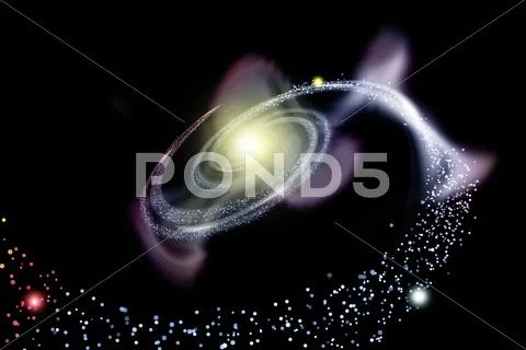 Galaxy spiral Stock Illustration