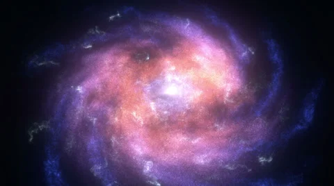 Galaxy spiral rotating Vídeo Stock 33818618