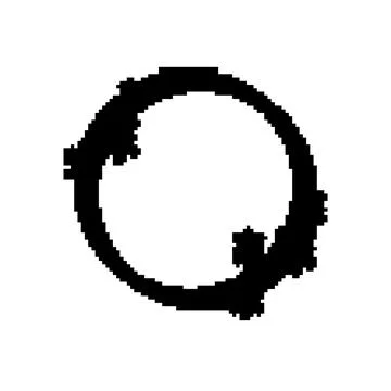Galaxy starry frame pixel art vector illustration Stock-Illustration