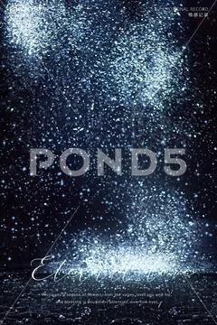 Galaxy Starry Sky Wedding Dress Backdrop | Dreamy Ambient Love Light Shadow Modello PSD