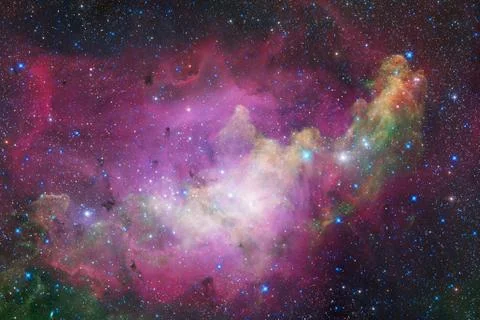 Galaxy thousands light years far away from Earth. Foto stock