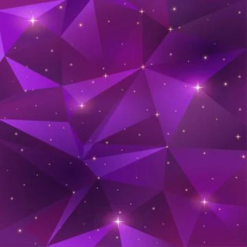 Galaxy triangle purple background - vector illustration. EPS 10 Stock Illustration