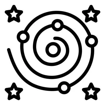 Galaxy Vector Icon Design Illustration Stock Illustration