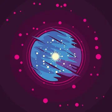 Galaxy vector illustration Stock Illustration