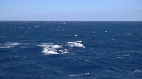 Gale force wind at sea Stock-Footage 97372524