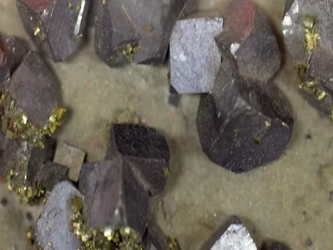 Galena Rock Crystals Stock Footage 72376152