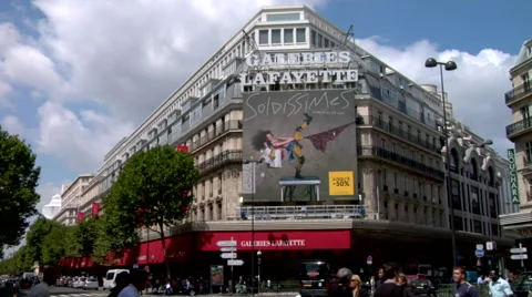Galeries Lafayette Stock Footage 47534356