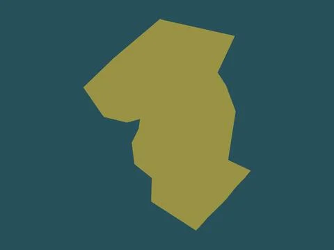 Galgaduud, Somalia. Solid color shape Stock Illustration