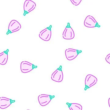 Galine eggplant vector seamless pattern イラスト素材
