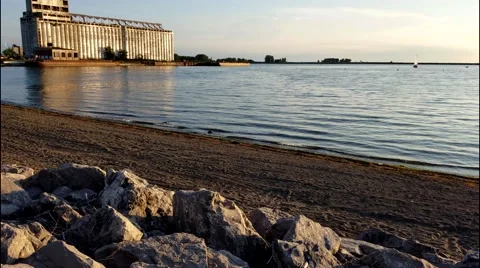 Gallagher Beach, Buffalo, NY Stock Footage 66433904