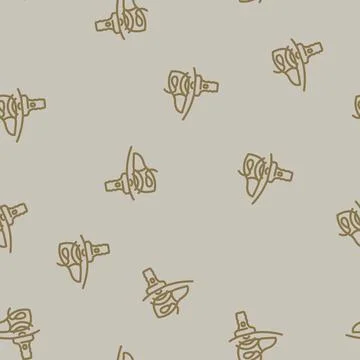 Gallbladder check gastroenterologist line vector seamless pattern Illustrazione stock