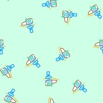 Gallbladder check gastroenterologist vector seamless pattern Illustrazione stock