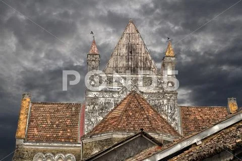 Galle, Church, Sri Lanka, HDR Stock Photos