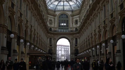 Galleria Vittorio Emanuele II Stock Footage
