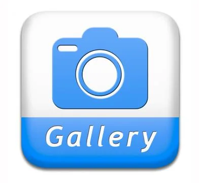 Gallery button Stock Illustration