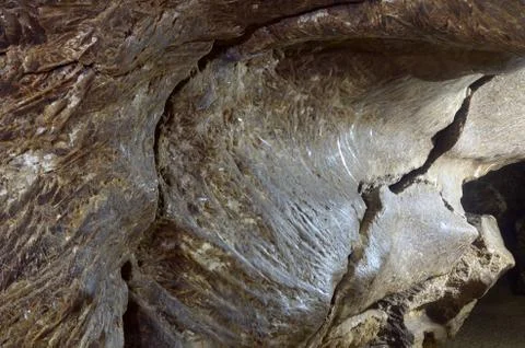 Gallery in a cave Stock Photos