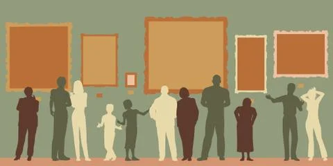 Gallery color Stock Illustration