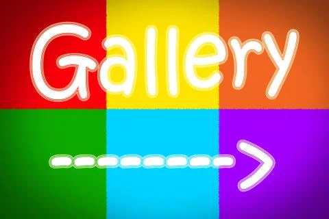 Gallery concept Stock Illustration