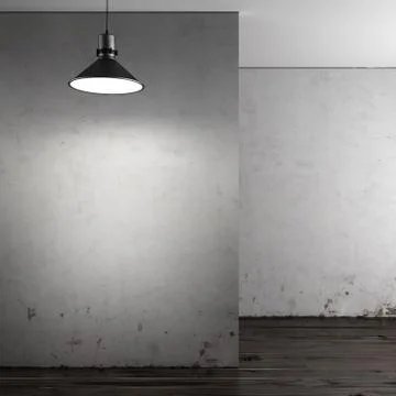 Gallery with empty walls 스톡 일러스트