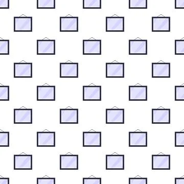 Gallery frame blank wall art pattern Stock Illustration