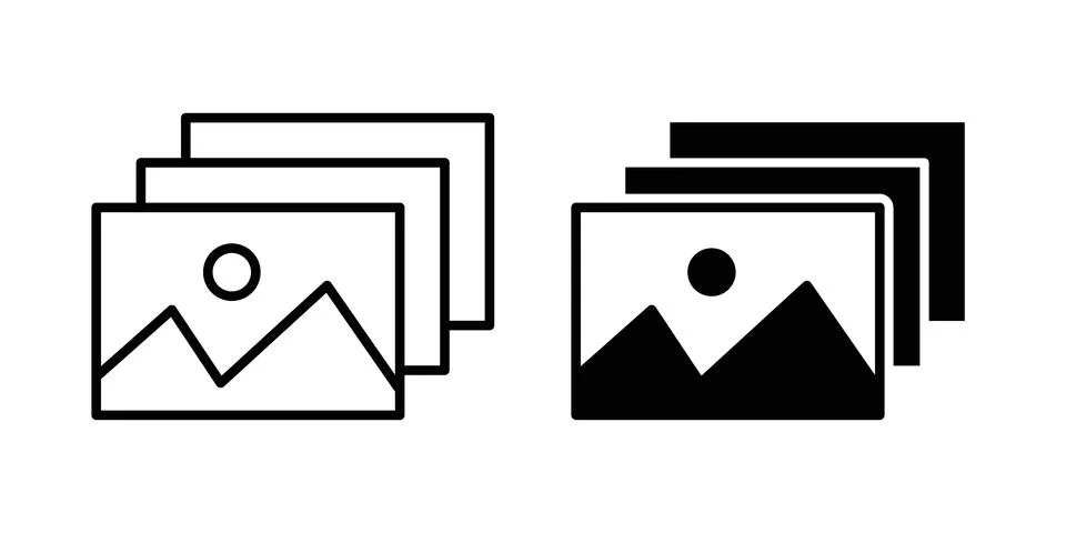 Gallery icon concept. best for web design Stockillustratie