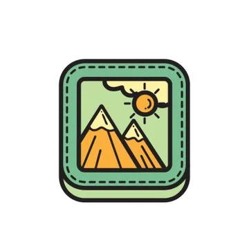 Gallery Icon Illustrazione stock
