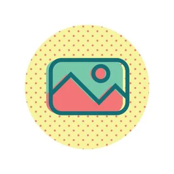 A Gallery Icon Illustration Illustrazione stock