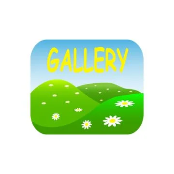 Gallery. icon. vector design Stock Illustration