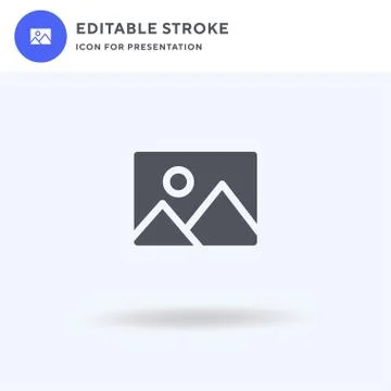 Gallery icon vector, filled flat sign, solid pictogram isolated on white, logo 스톡 일러스트