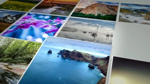 Gallery Image Drop Stock After Effects