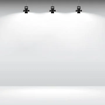 Gallery interior template. Illustrazione stock