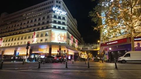 Gallery Lafayette Paris Stock Footage 294244156